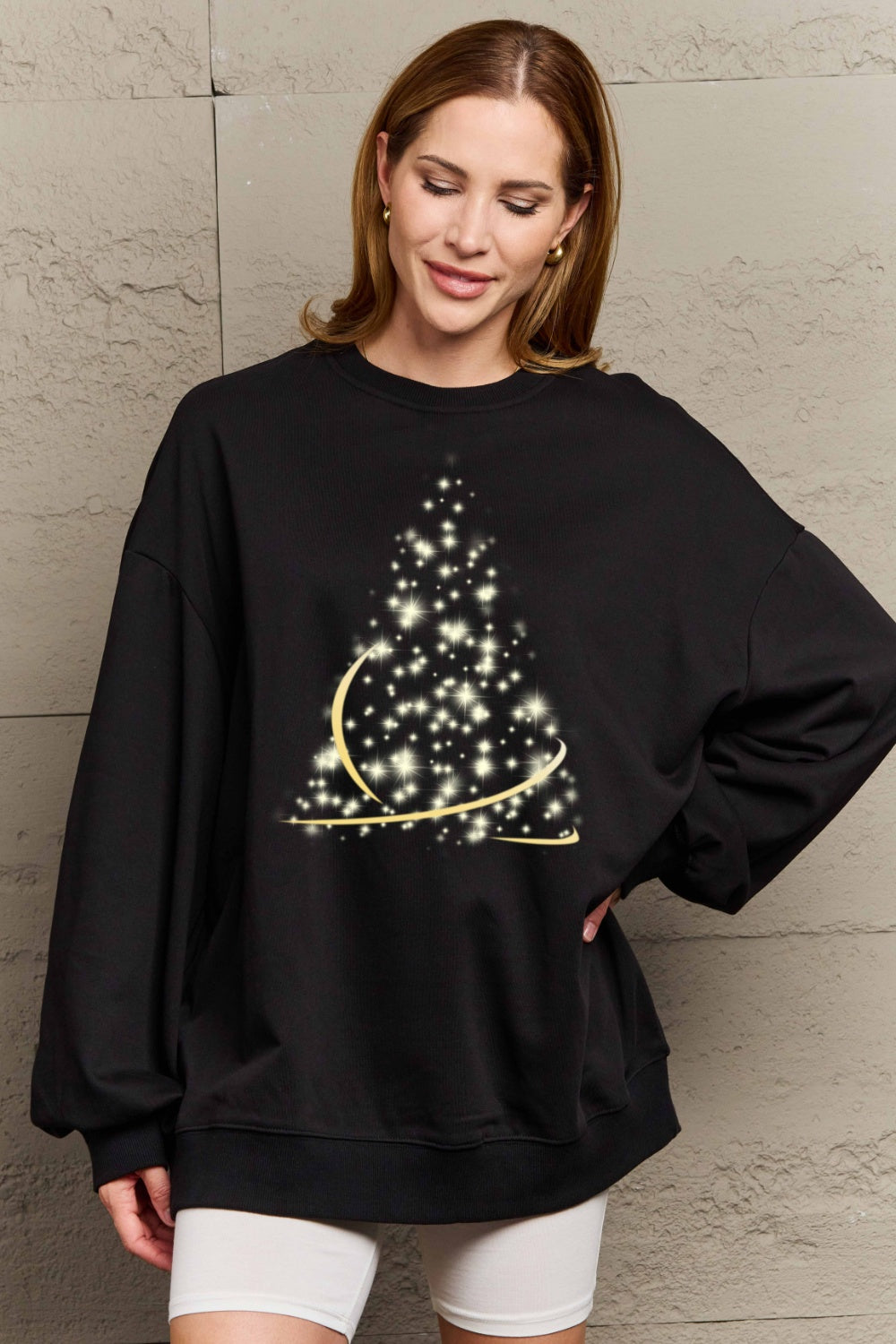 Simply Love Full Size Graphic Round Neck Sweatshirt