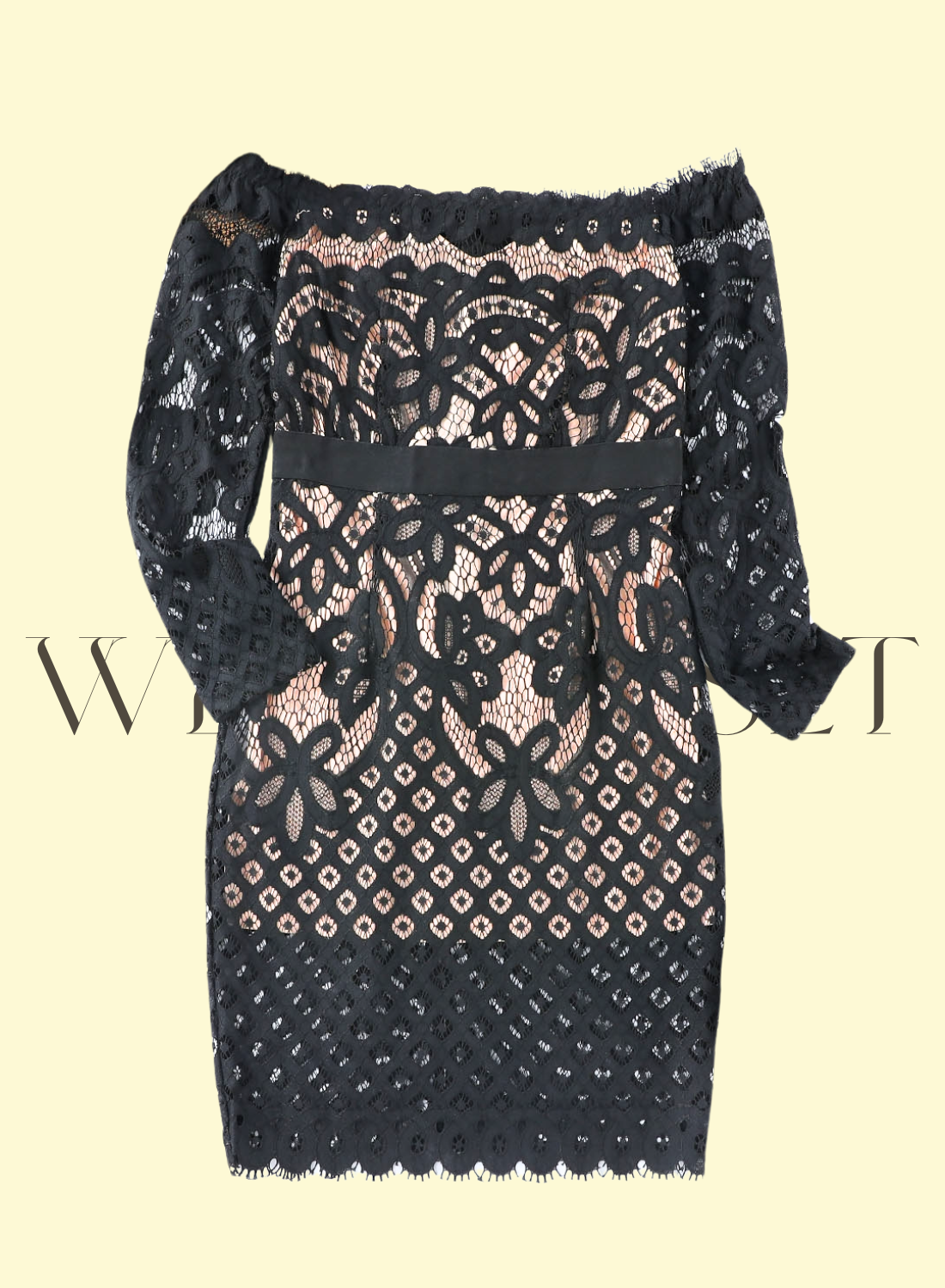 alluring black lace dress by West Closet