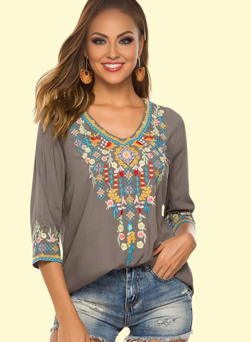 Mexican embroidered top by WestCloset