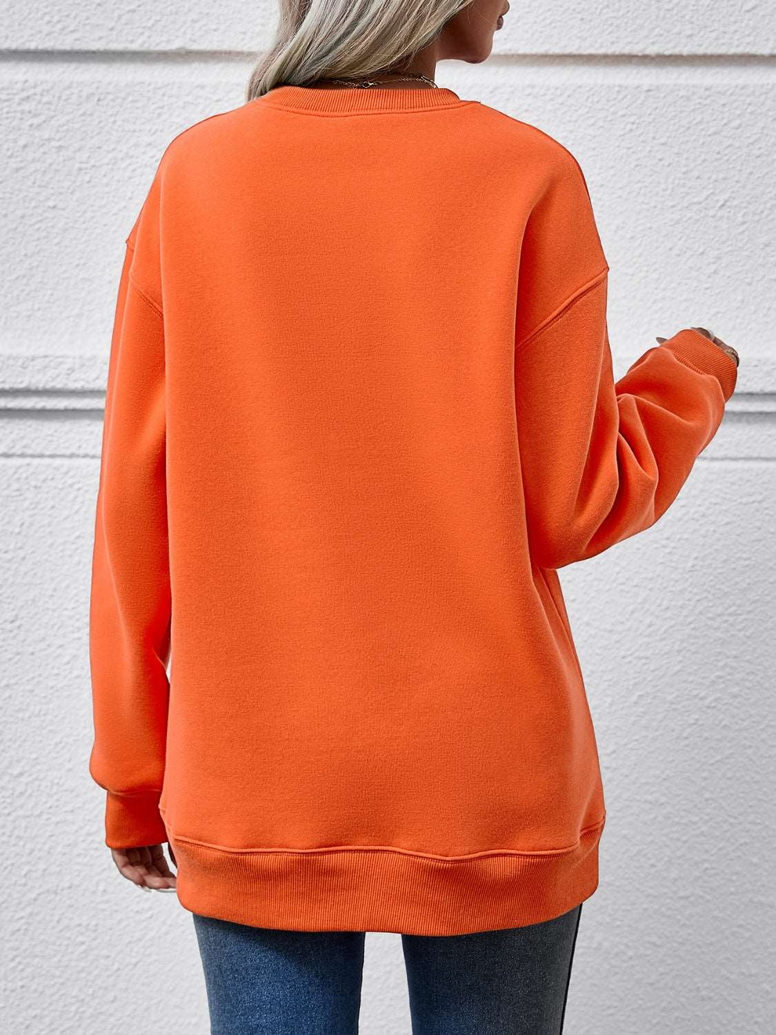 WestCloset trendy sweatshirt in Pumpkin hue