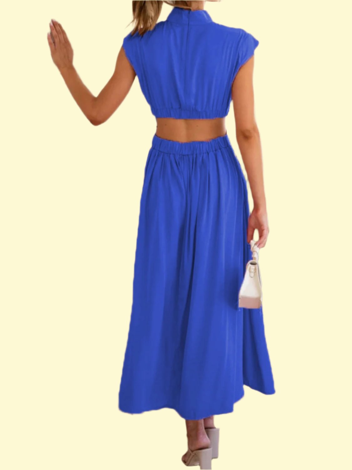 stylish and elegant royal blue dress for women