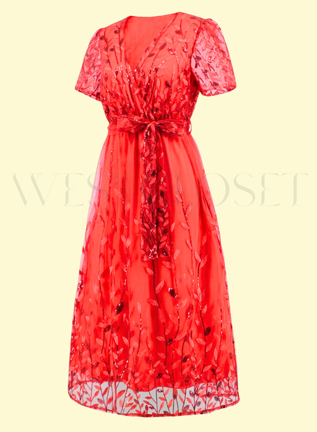 deep red dress for special occasion for USA