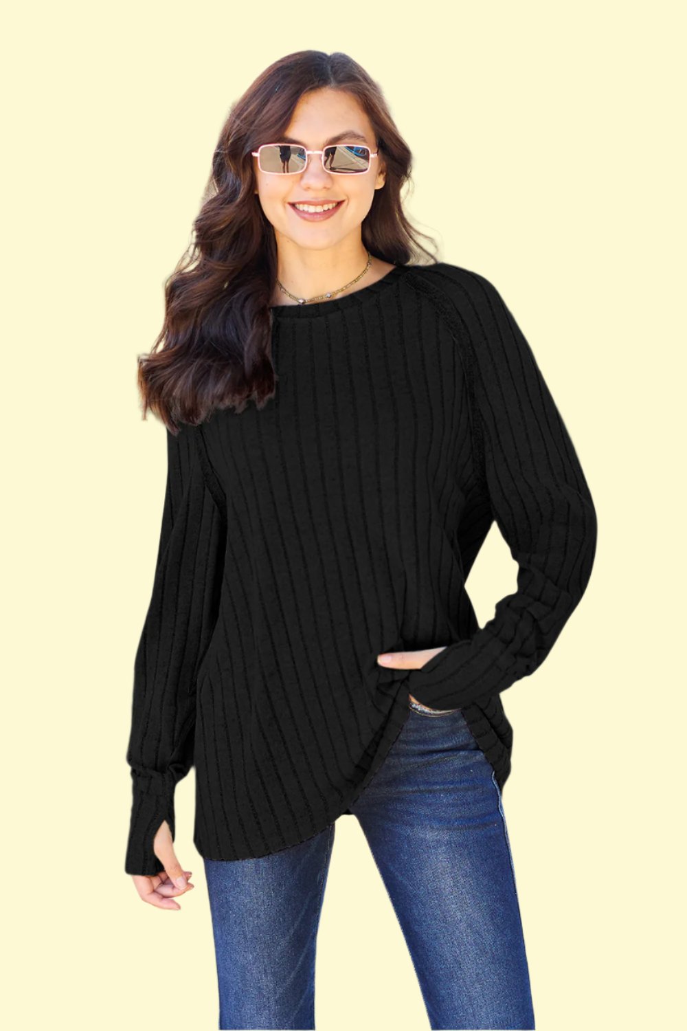 Black Knit top by West Closet