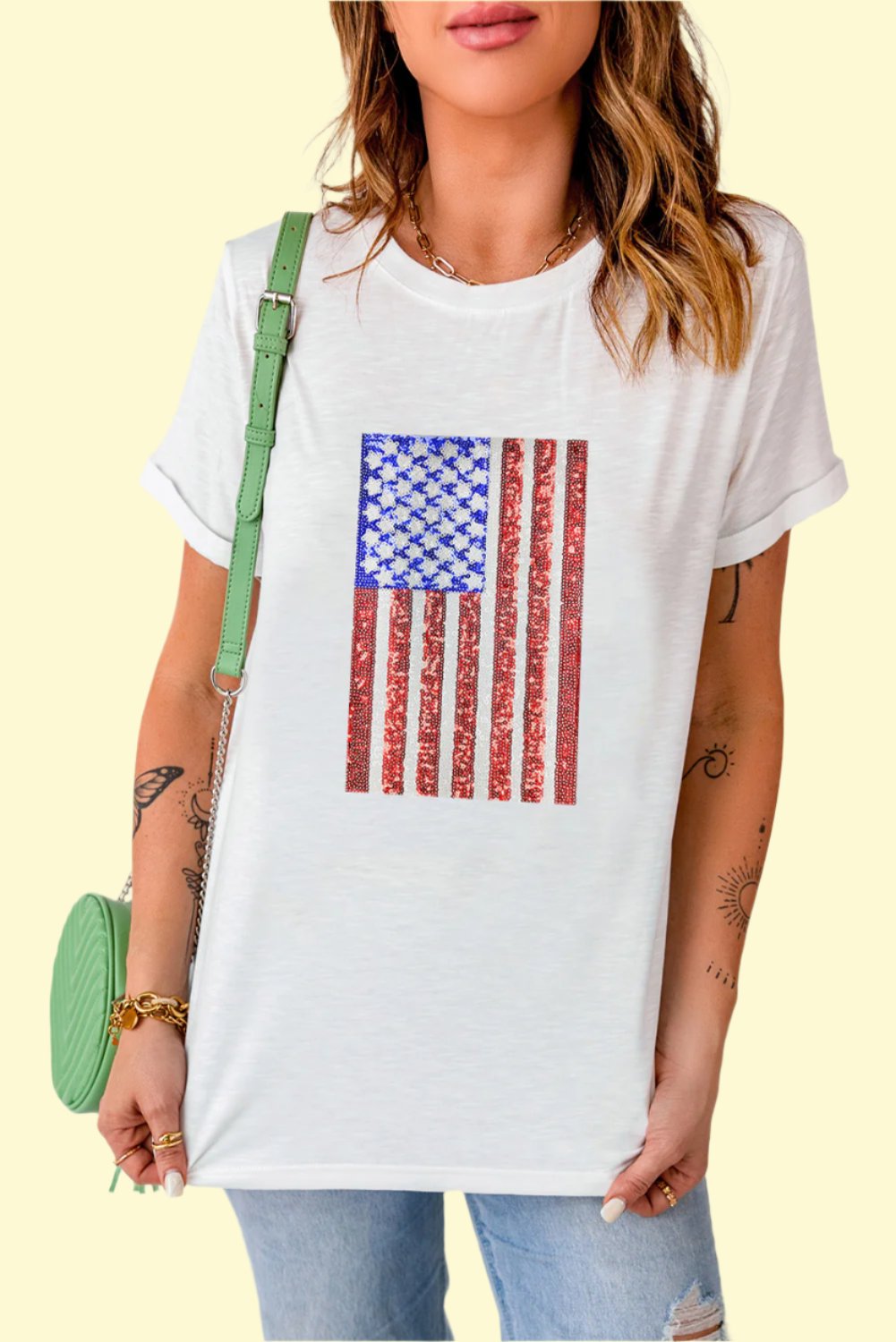 Provocative USA flag shirt for bold individuals