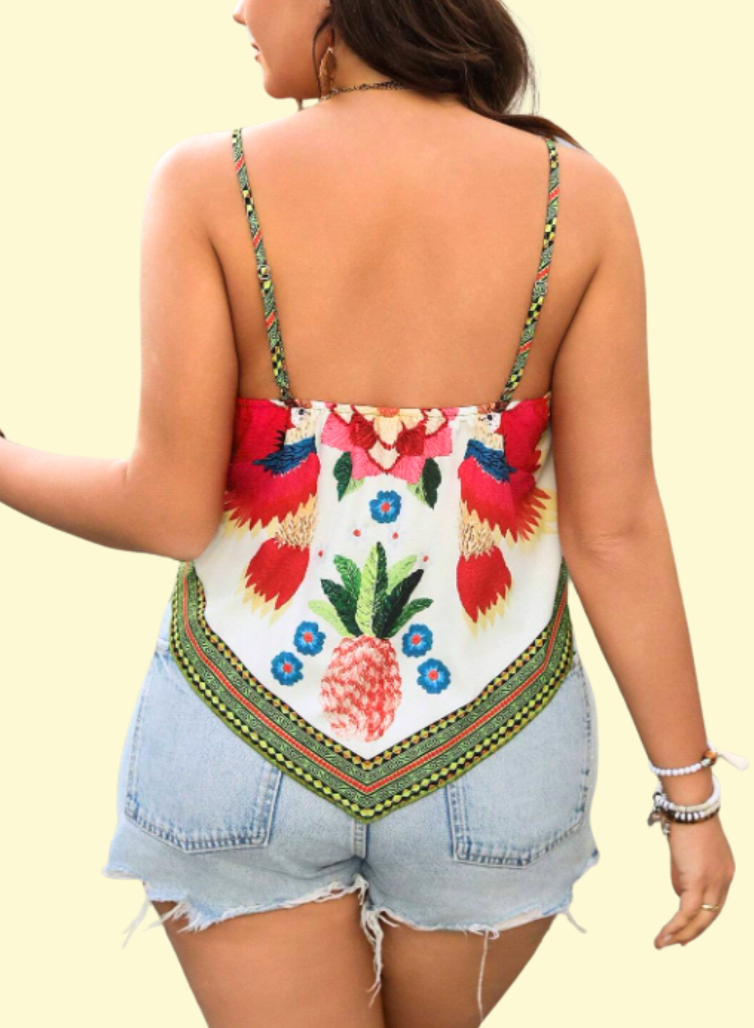 Bold Floral Printed Sleeveless Top