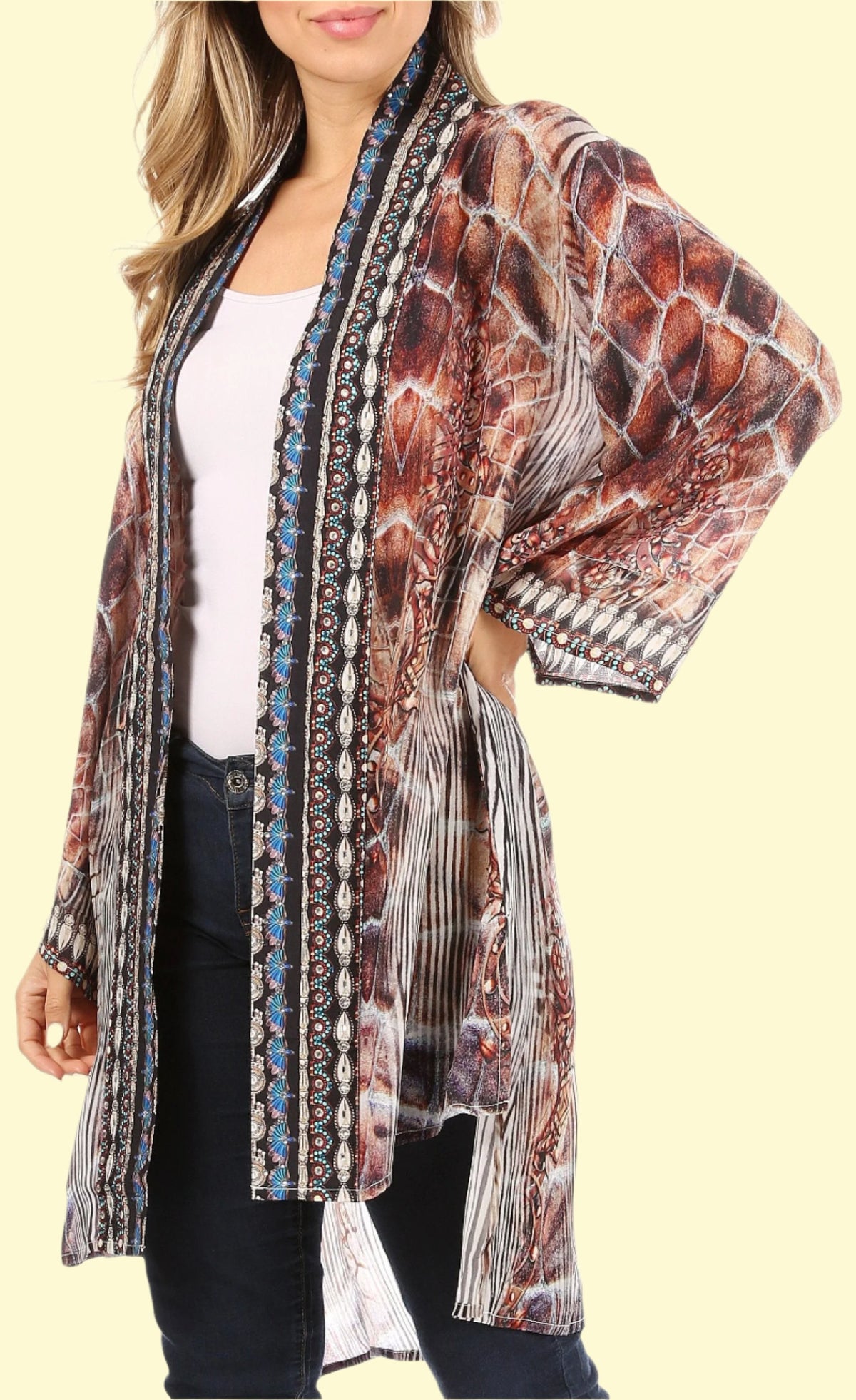 open front cardigan