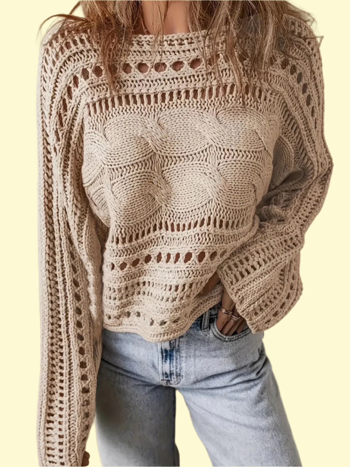 Cozy Cable-Knit Pullover for Women