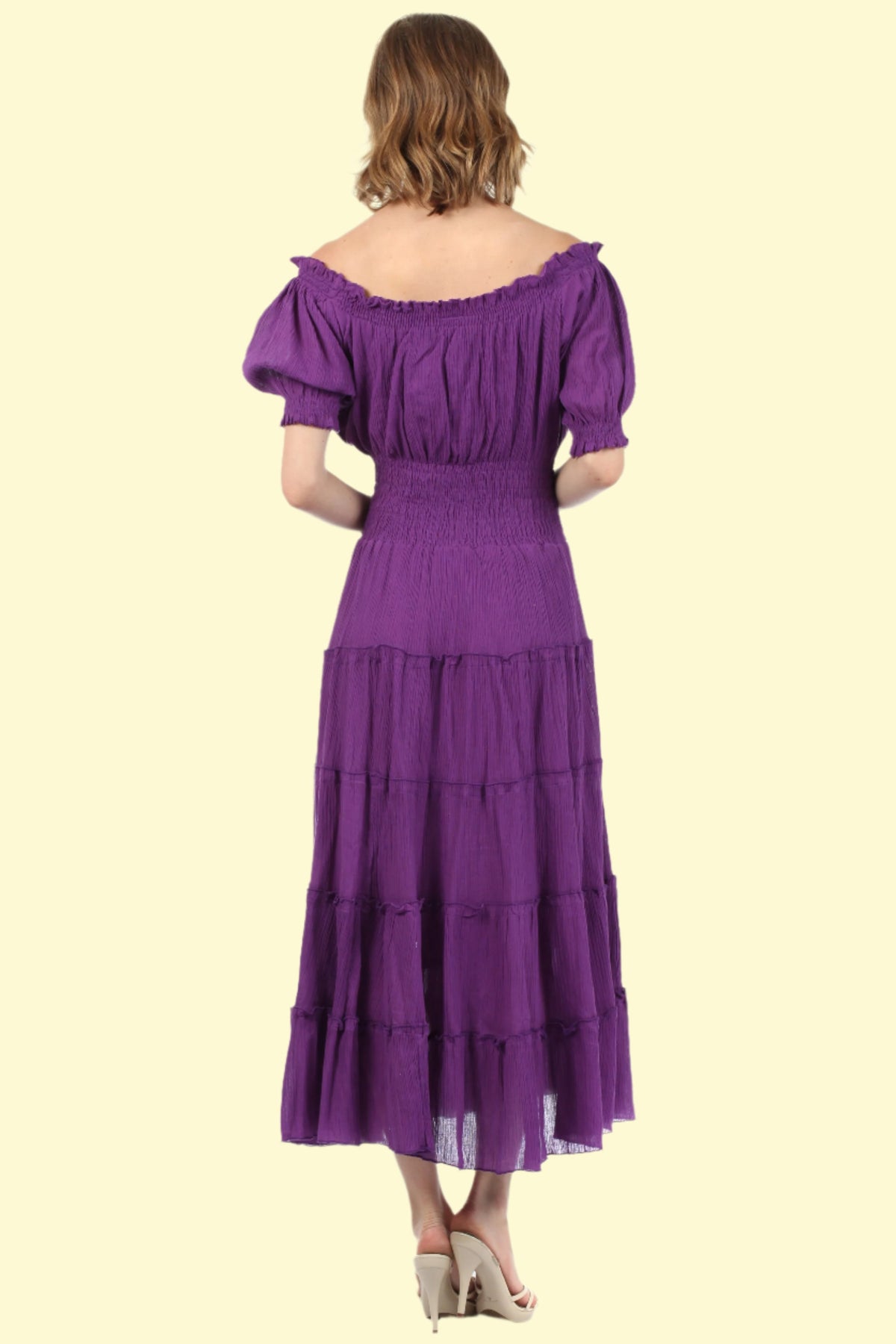 Purple Smocked Dress