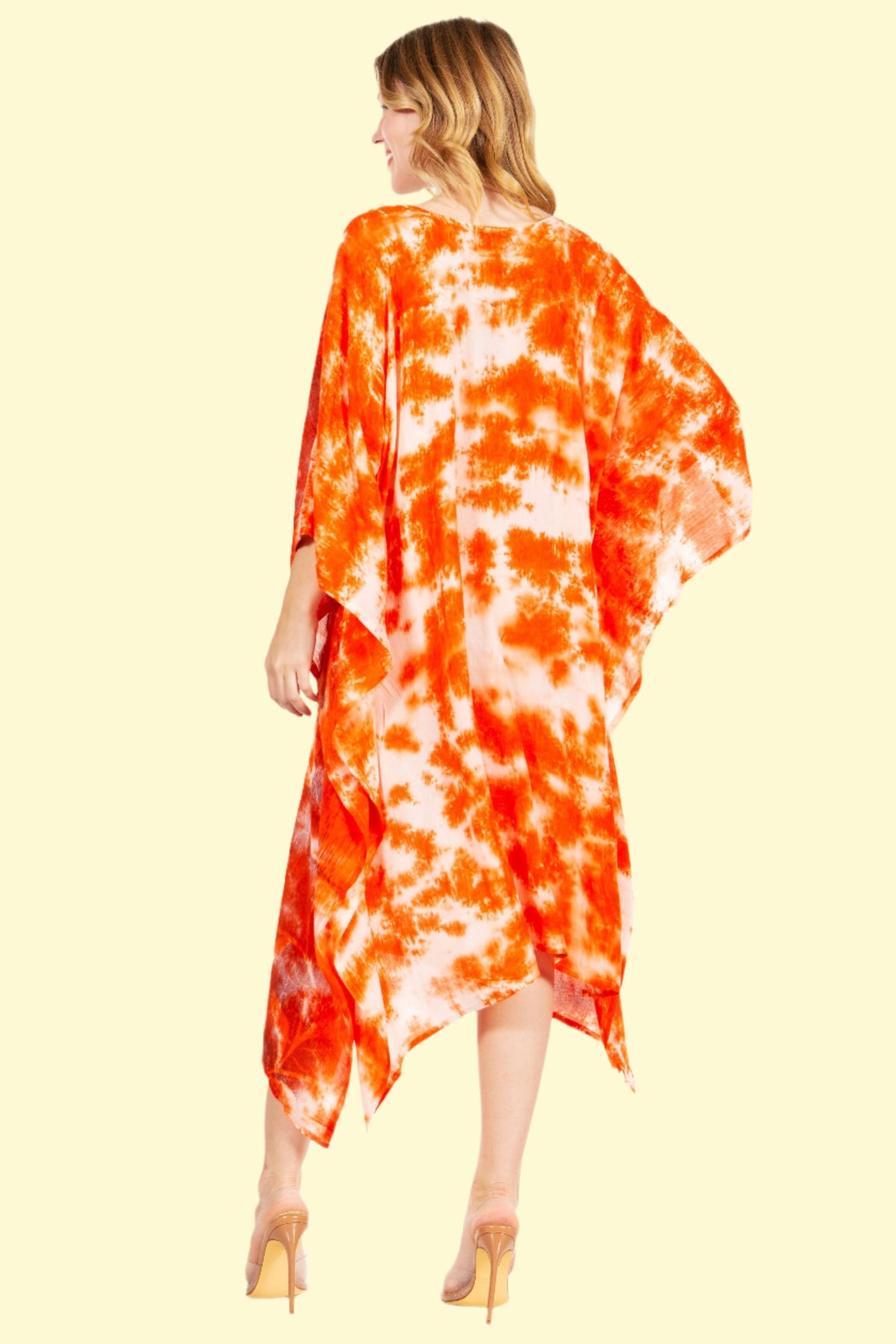 Showcase yourself orange dress