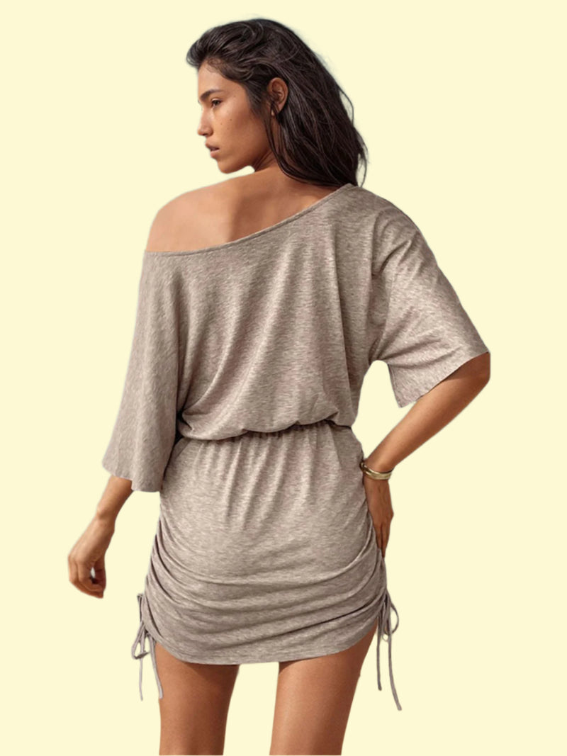 Dust Storm Sexy Drawstring Mini Dress