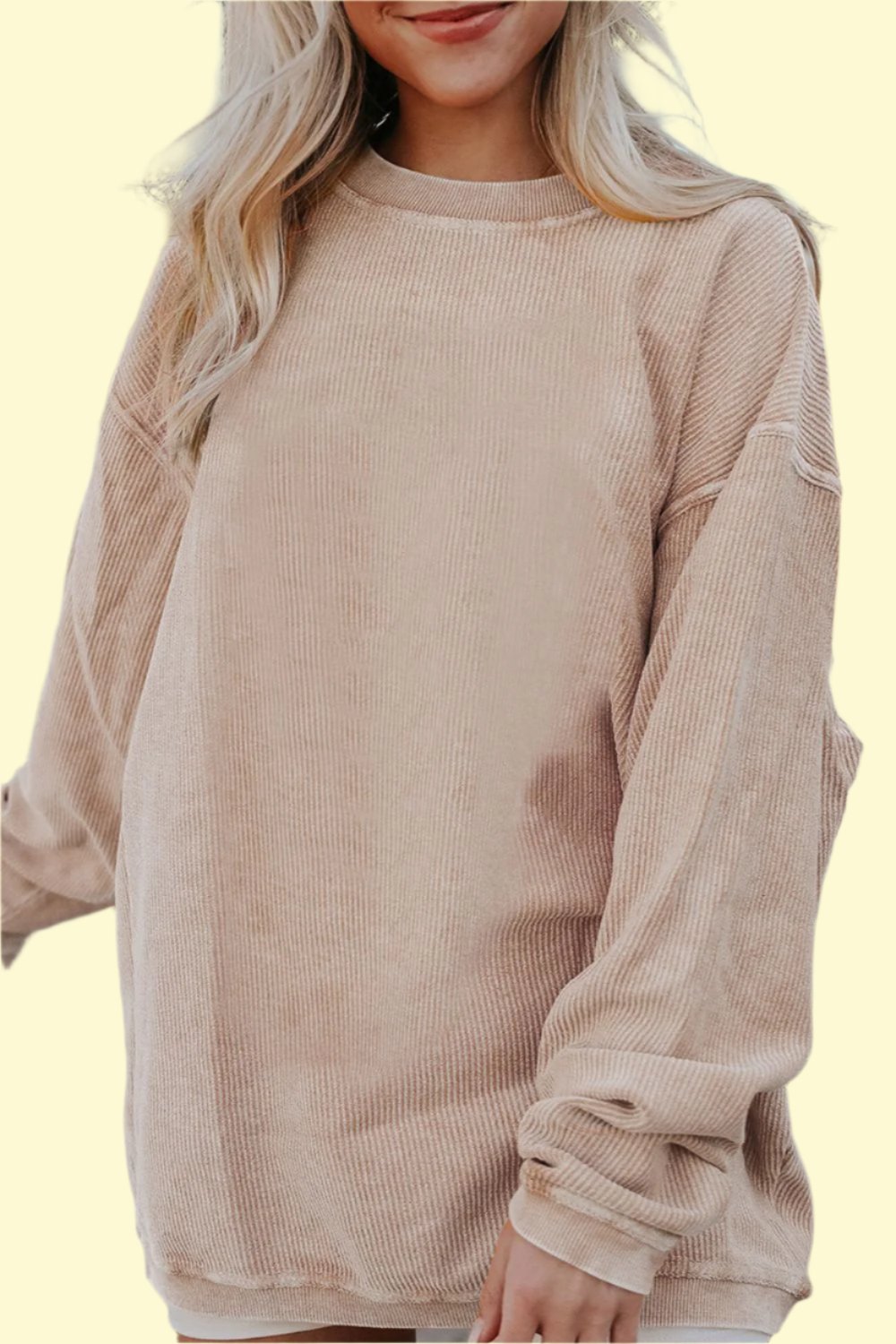 Khaki Oversized sweatshirt by WestCloset