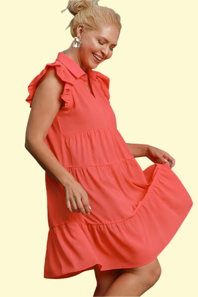 Lightweight Ruffle Dress for Women