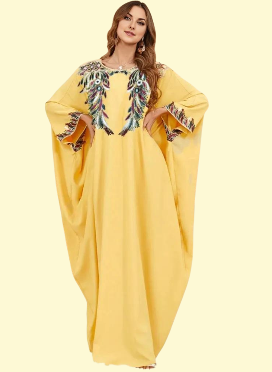 Modest Long Sleeve Arabian Dress