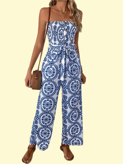 Playful Wide-Leg Jumpsuit for Women