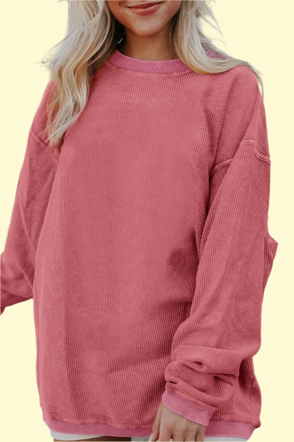 Ribbed WestCloset sweatshirt