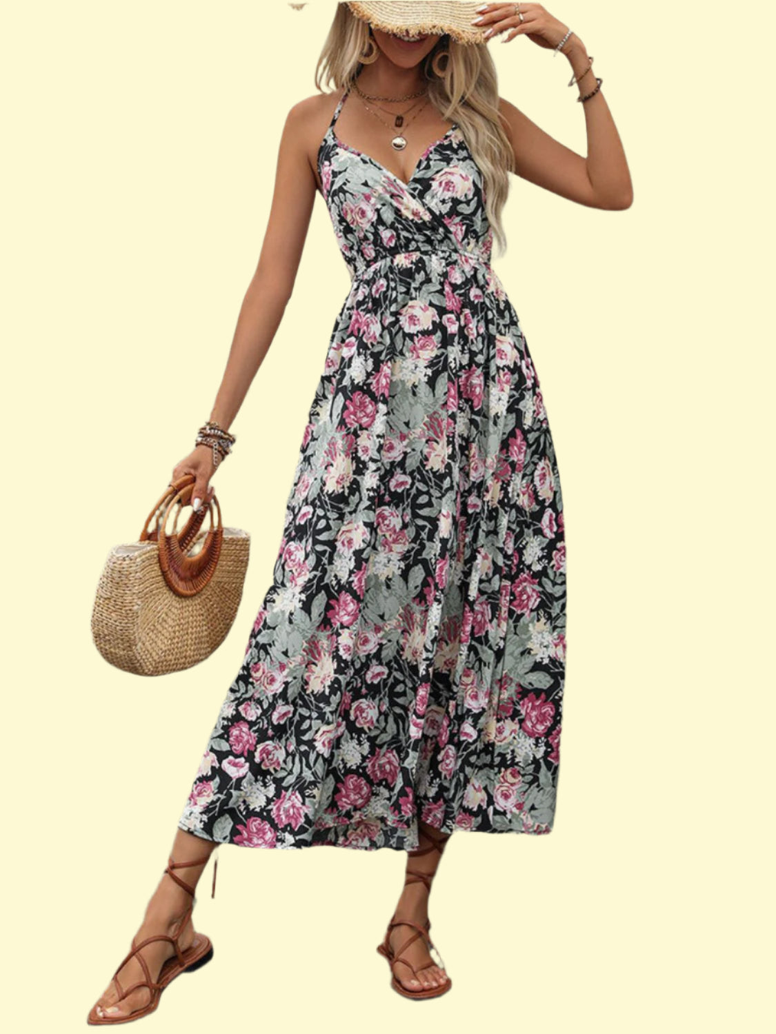 Sexy Tied Halter Summer Dress