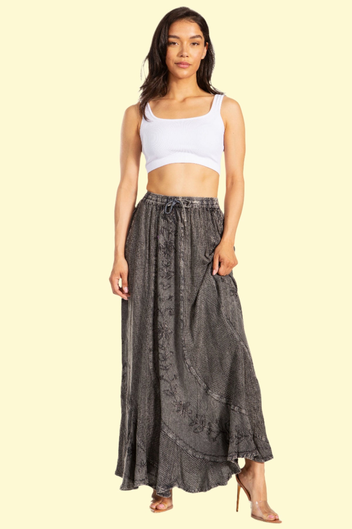 Boho Skirt in Grey