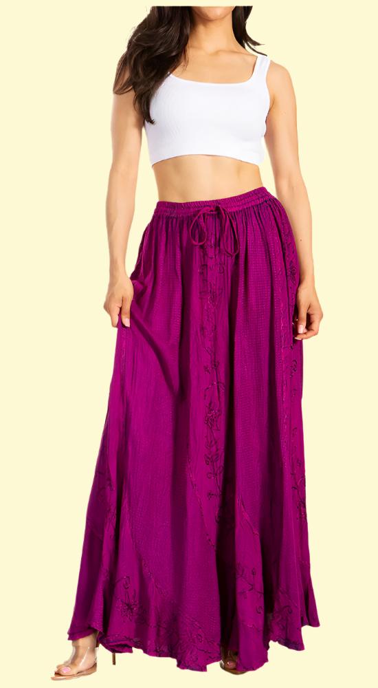 Purple Maxi Skirt