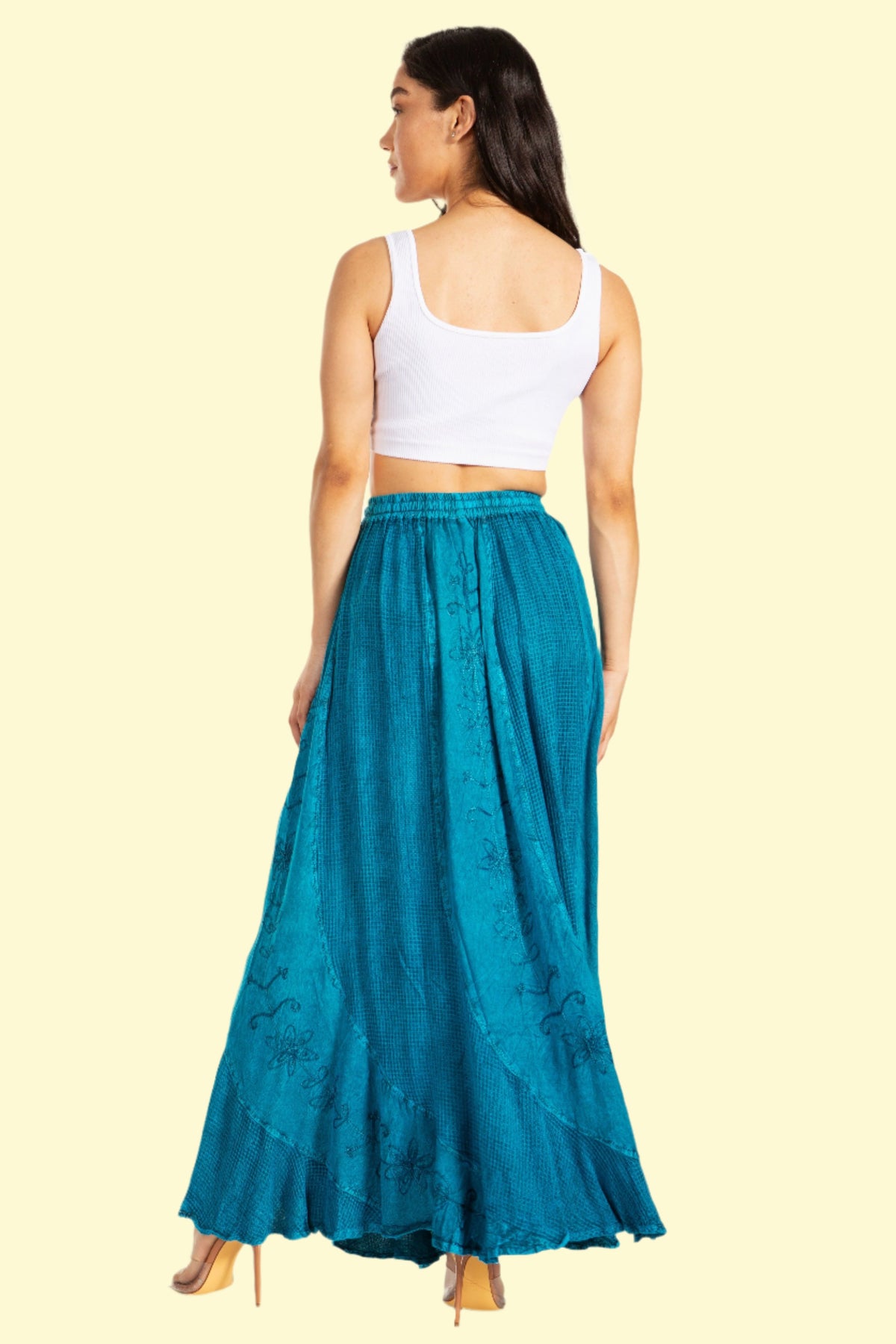 Gypsy skirt in turquoise hue