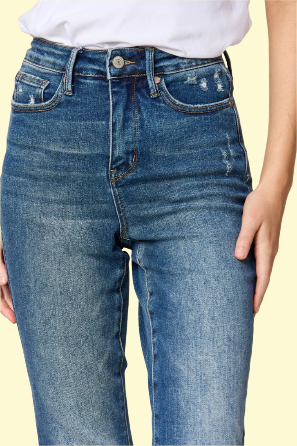 Slimming high-waisted jeans by West