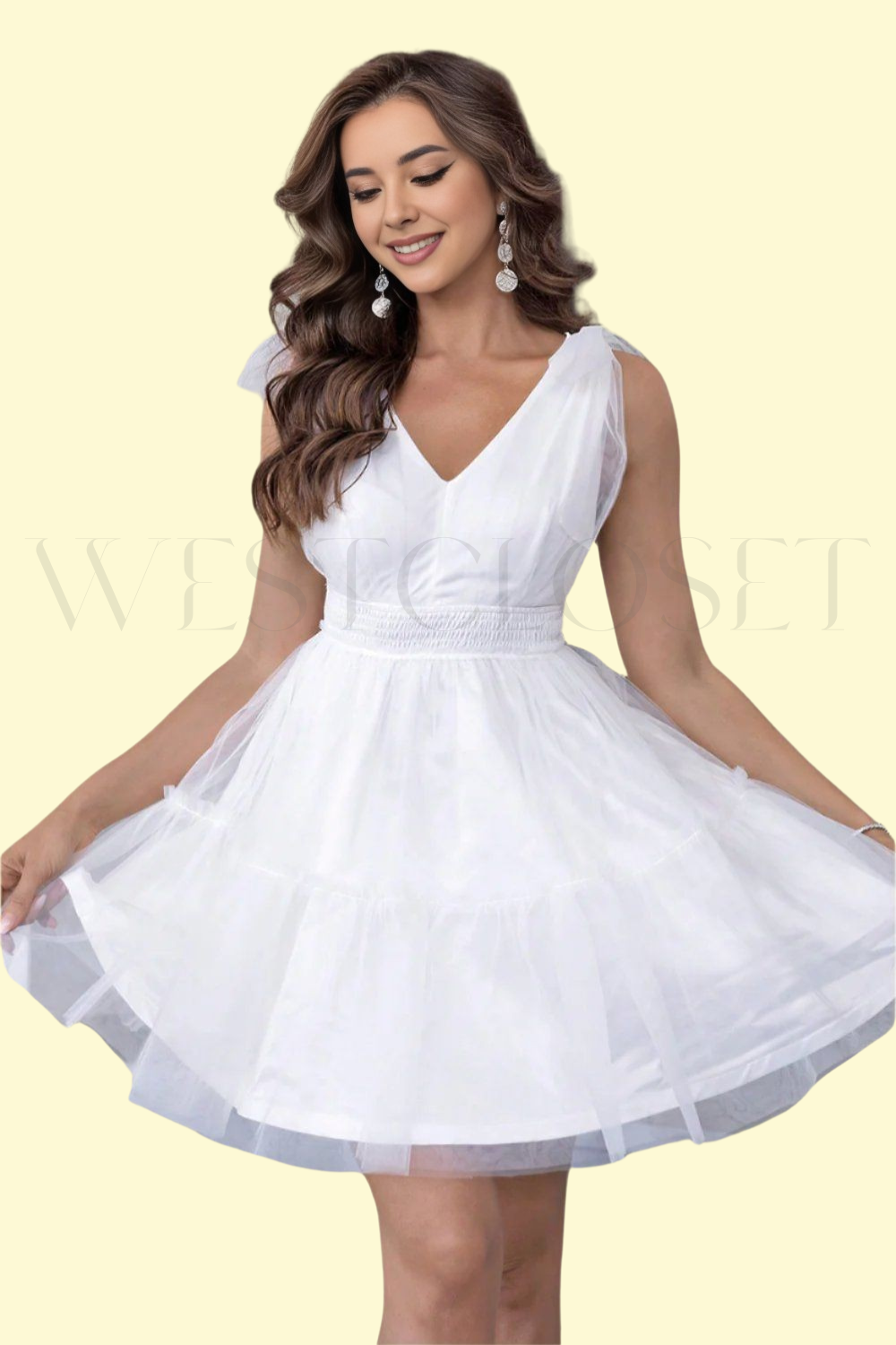 Tempting dress white