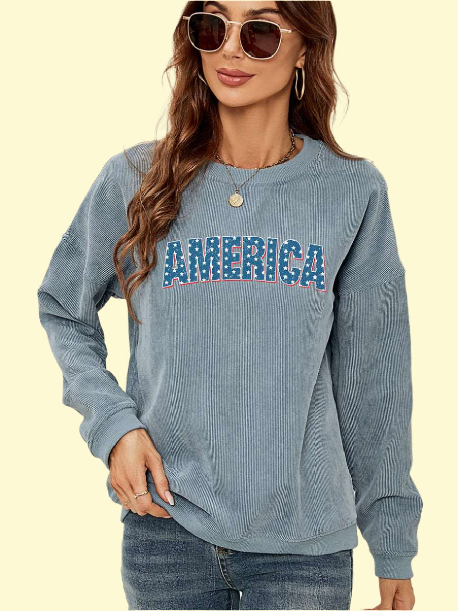 Trendy graphic sweatshirt