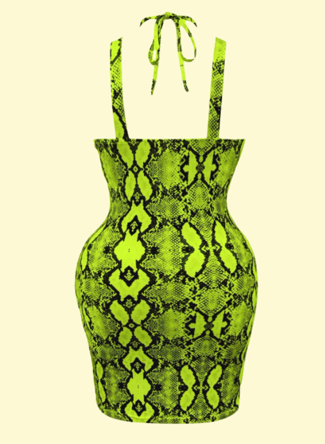 Tropical Print Bodycon Party Dress