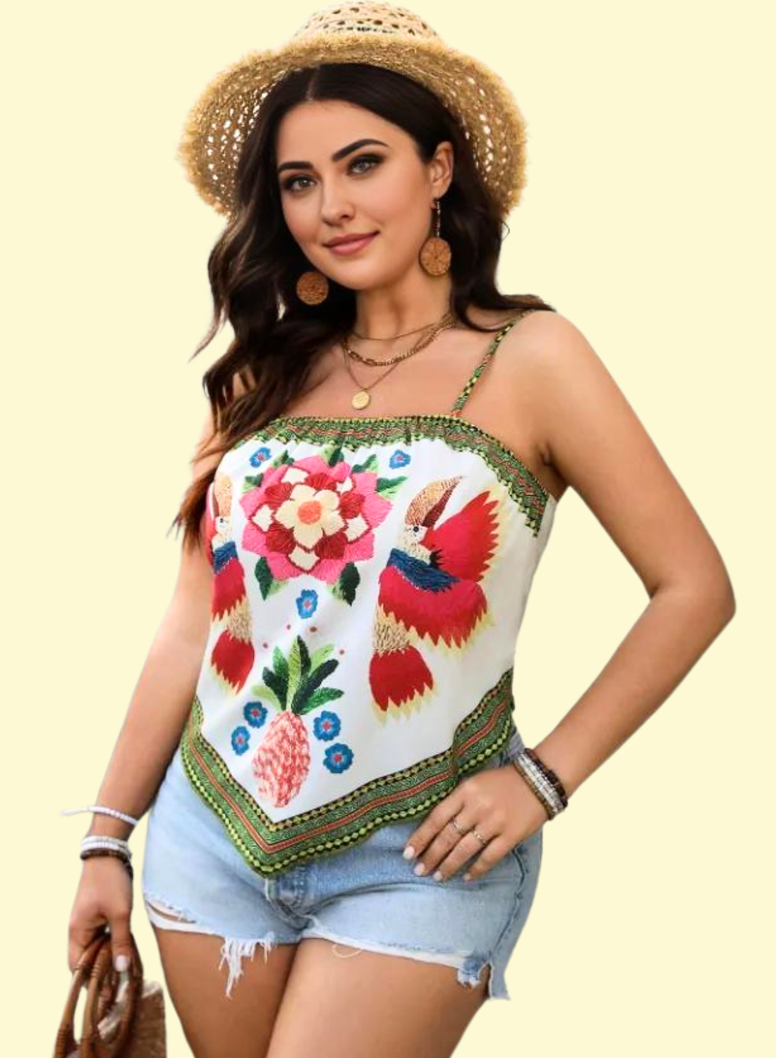 Vacation-Ready Floral Print Camisole