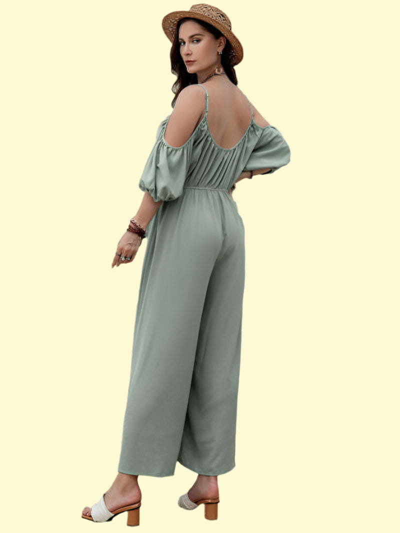 WestCloset flowy jumpsuit for curvy women