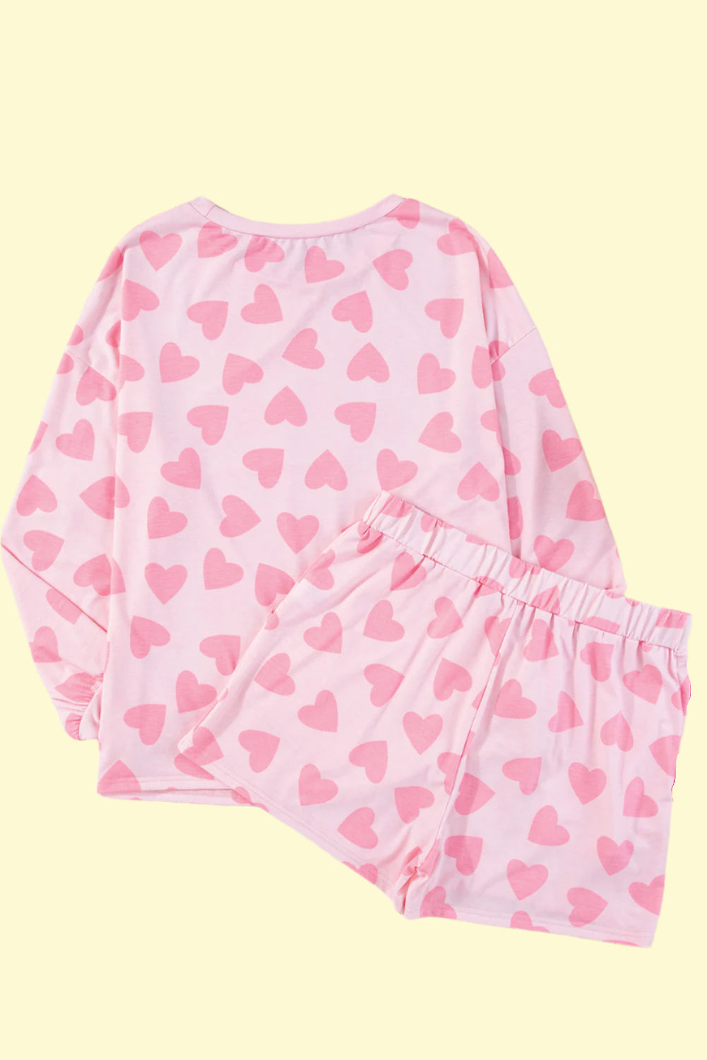 WestCloset playful hearts pajama set