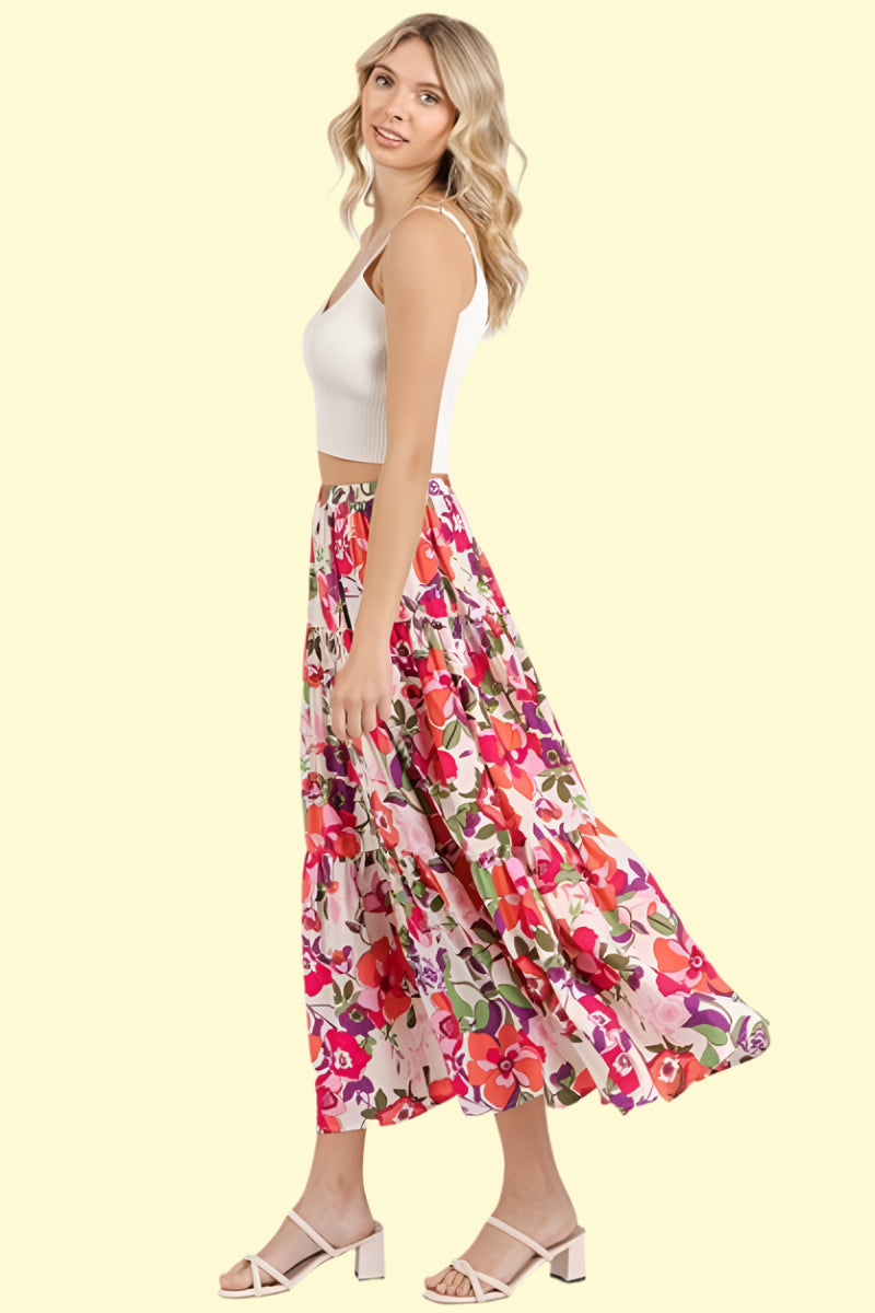 WestCloset summer-ready floral print skirt