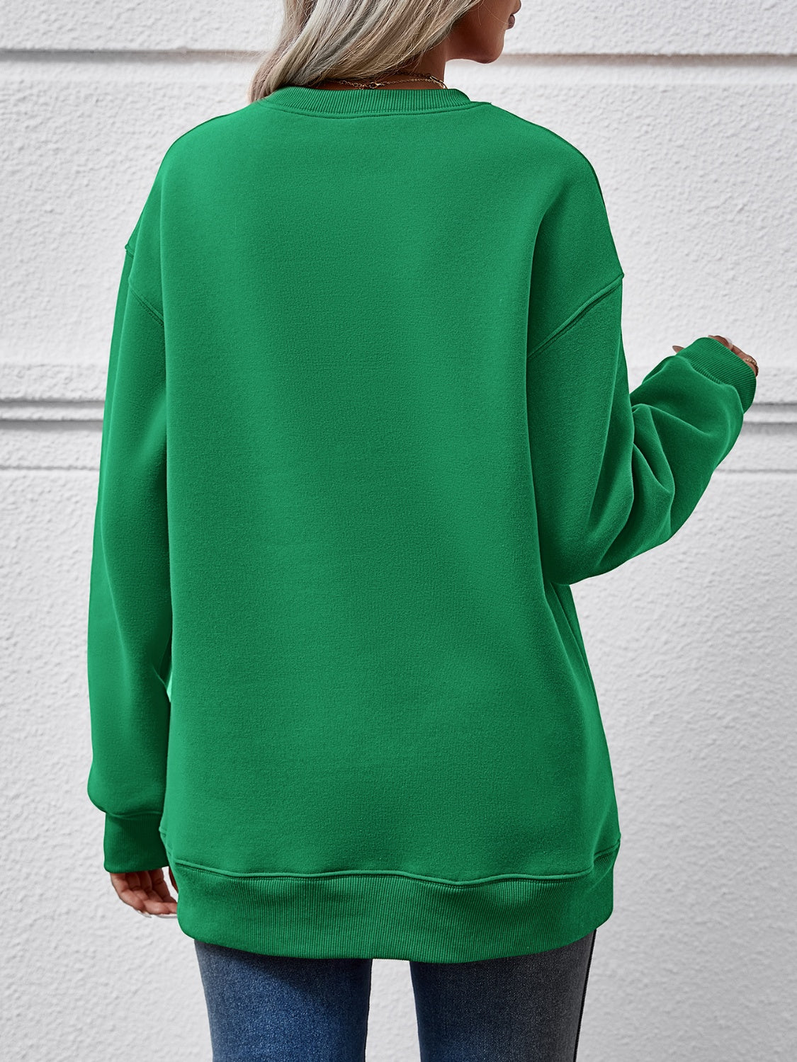 Letter Graphic Dropped Shoulder Sweatshirt