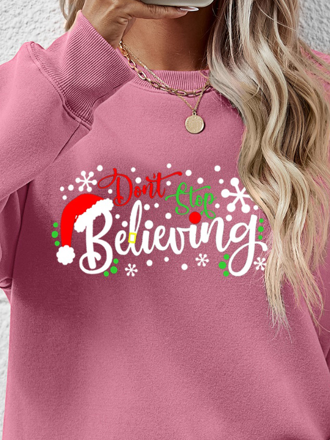 Letter Graphic Long Sleeve Sweatshirt