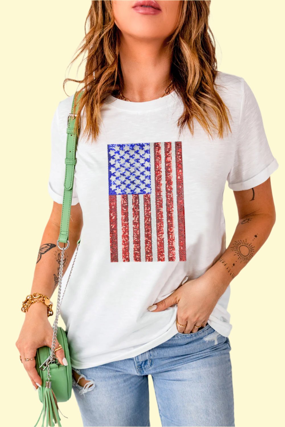 USA flag shirt, sexy and patriotic t-shirt