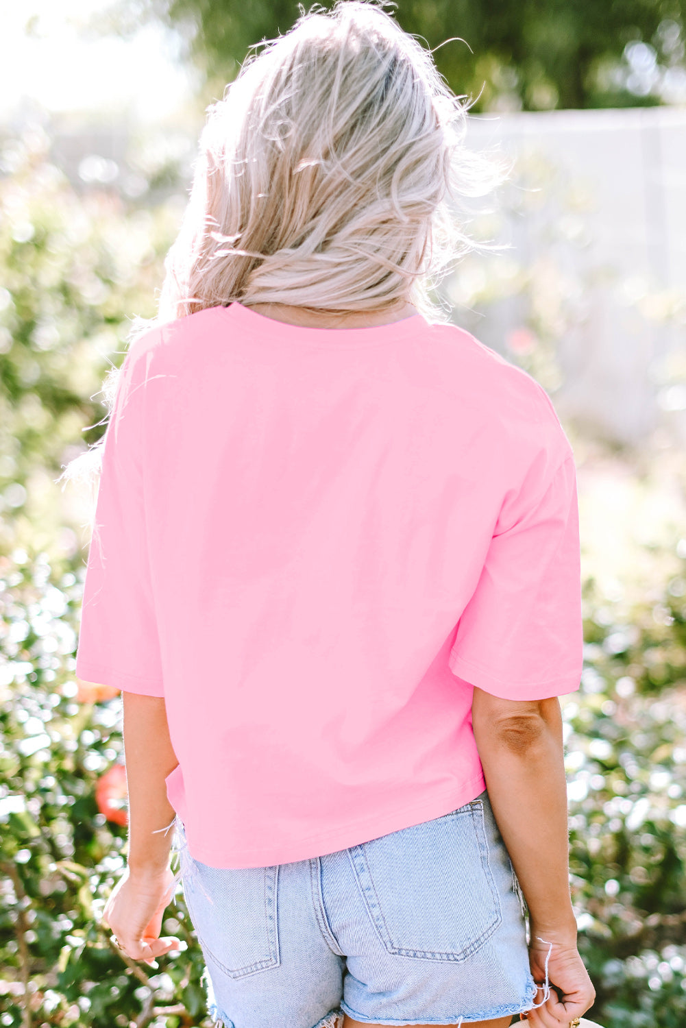 MAMA Sequin Fringe Round Neck T-Shirt