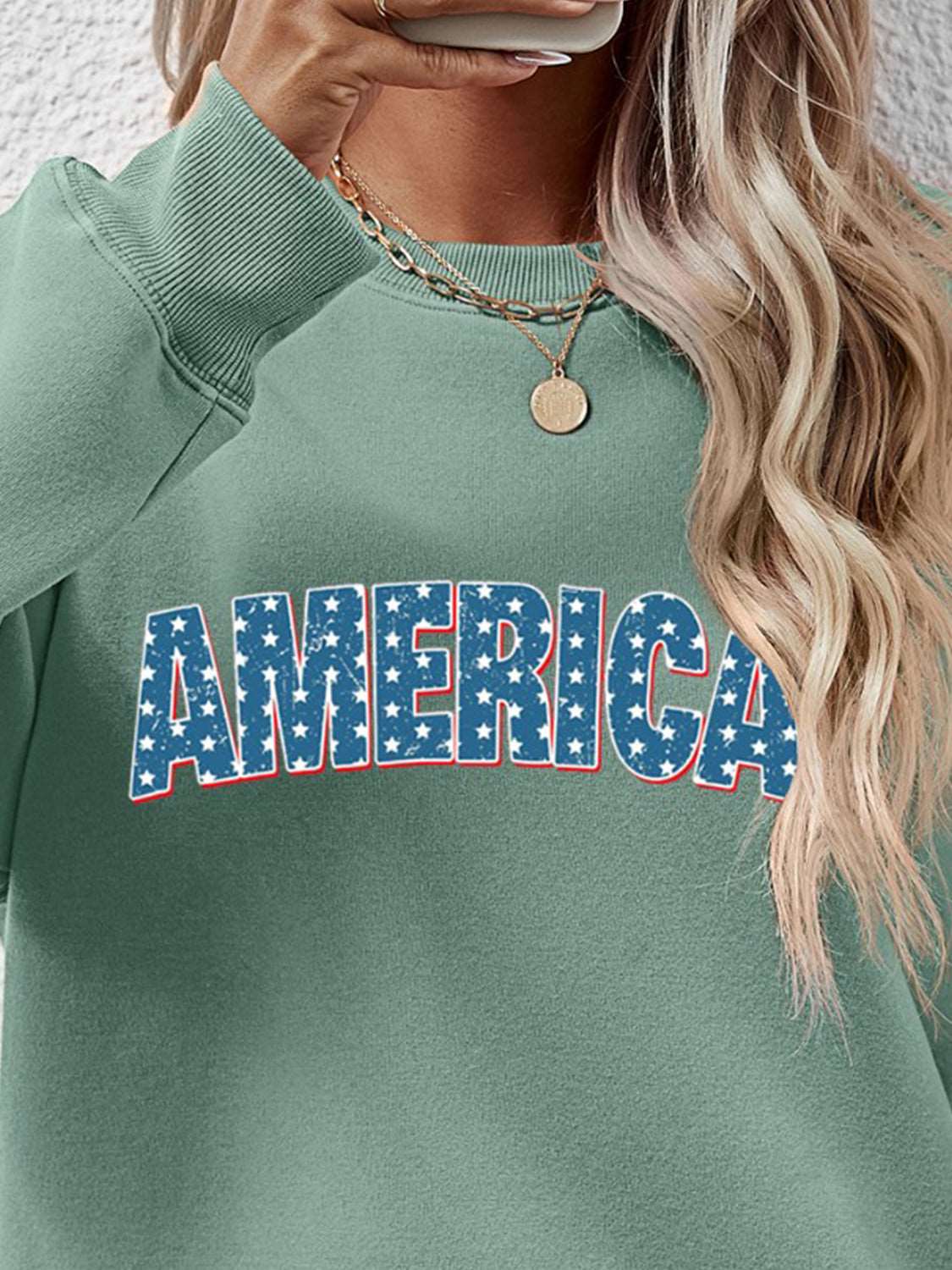 Casual Sage graphic sweatshirt