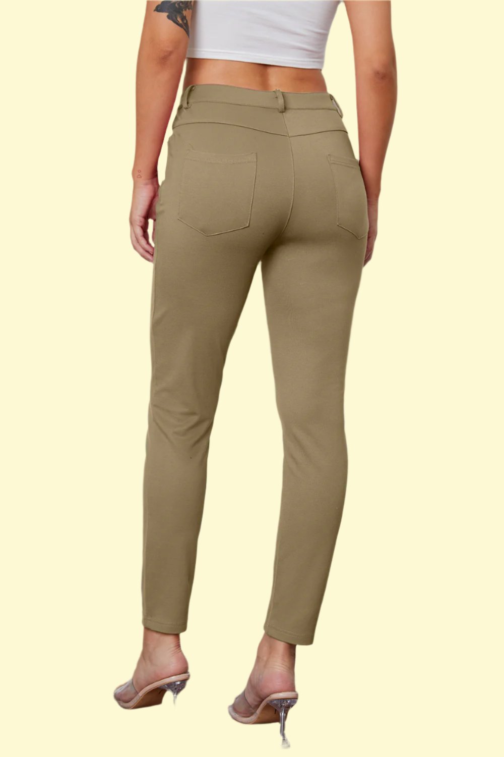 booty-lifting, khaki pants