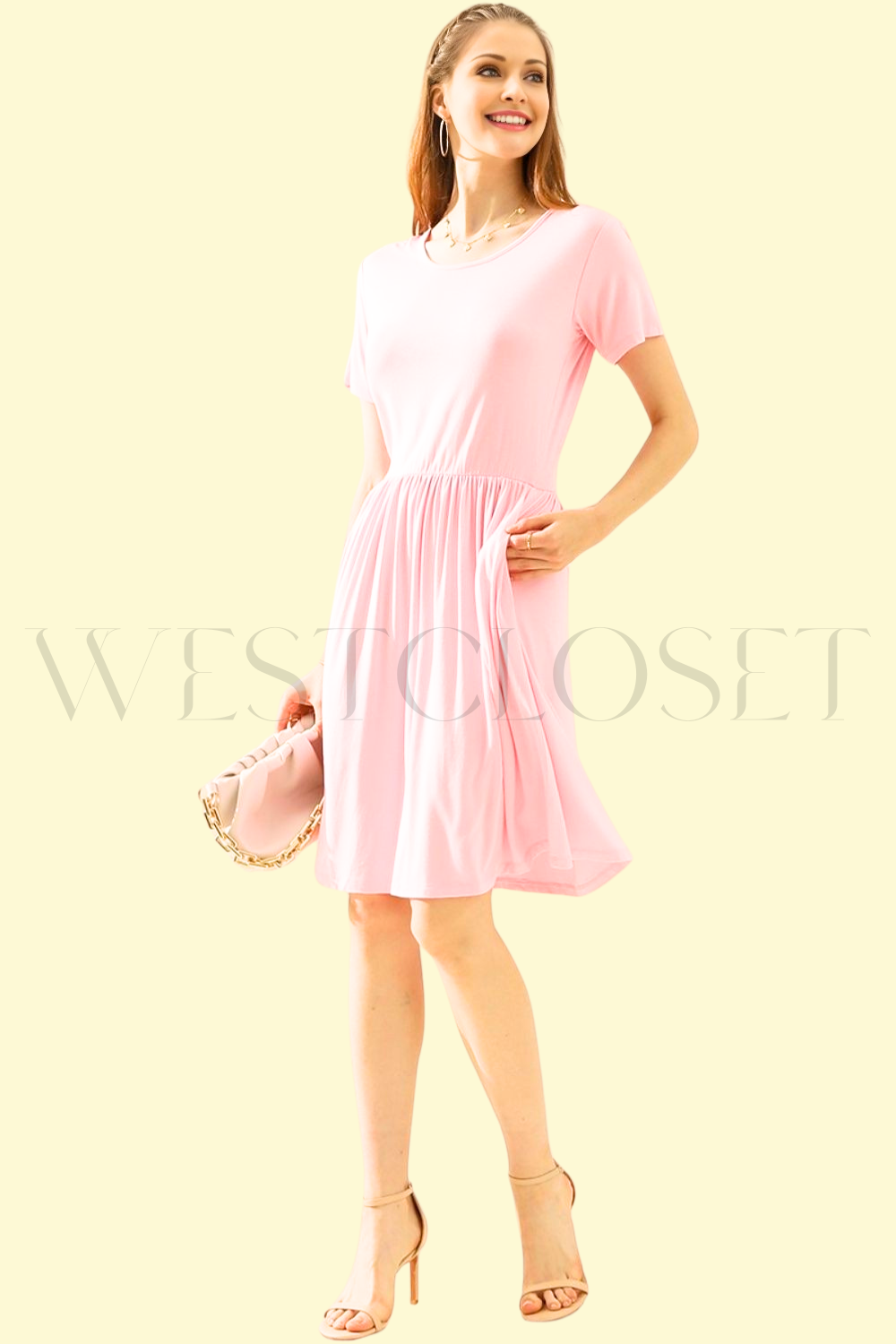 seductive slip dress with pockets by WestCloset