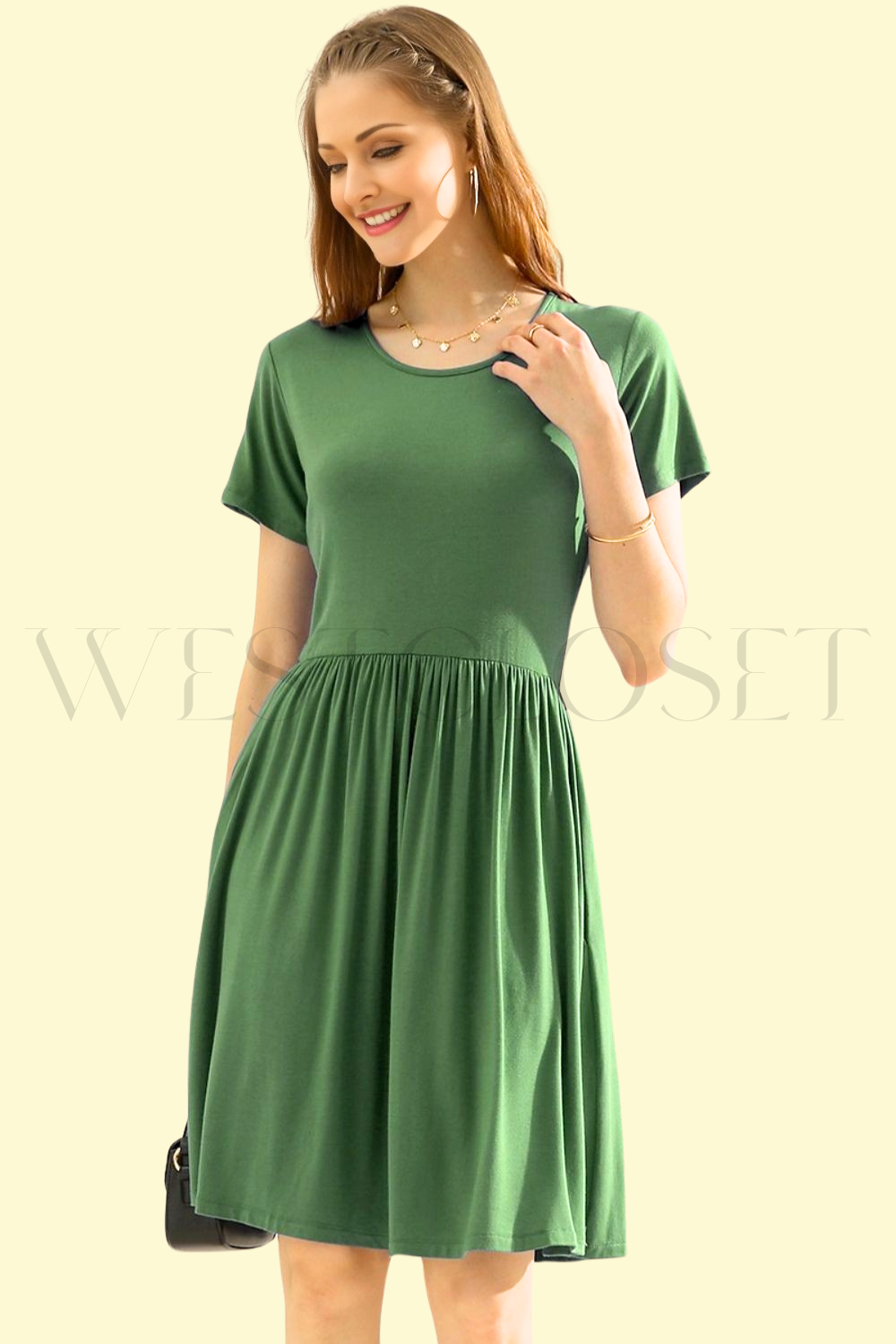 sexy dress in olive by WestCloset